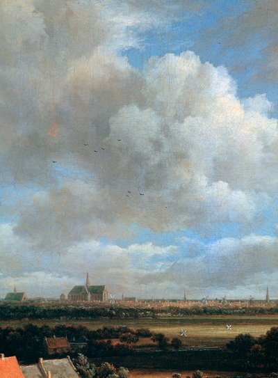 Widok Haarlemu, detal, c1670 autorstwa Jacob van Ruisdael