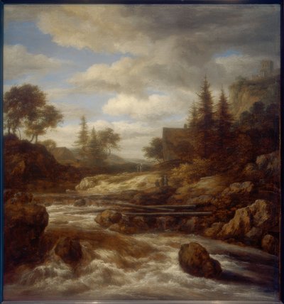 Wodospad autorstwa Jacob van Ruisdael