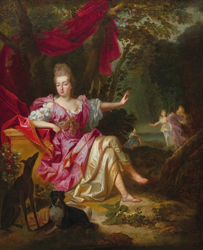"Portret kobiety jako Diany autorstwa Jacob van Schuppen