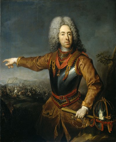 Portret księcia Eugeniusza Sabaudzkiego 1663-1736, 1718 autorstwa Jacob van Schuppen