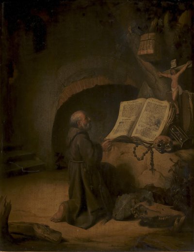 Eremit Modlitwa autorstwa Jacob van Spreeuwen