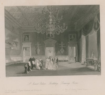 Obchody urodzin w salonie Pałacu św. Jakuba autorstwa Jacob van der Heyden