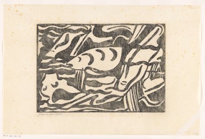 Kompozycja XIII (tytuł oryginalny) autorstwa Jacoba van Heemskerck (signed by artist)