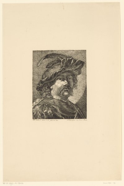 Autoportret Rembrandta autorstwa Jacobus Adrianus Weiland