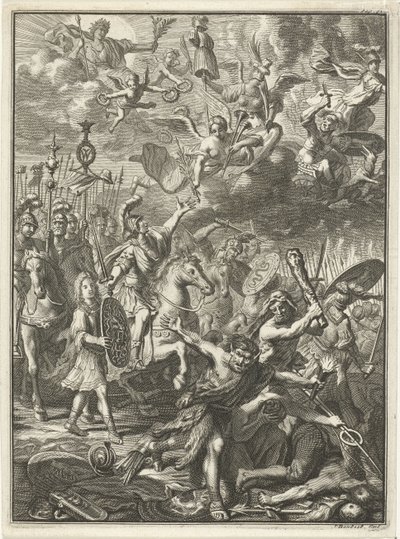 Armia Wilhelma III pokonuje wrogów autorstwa Jacobus Baptist