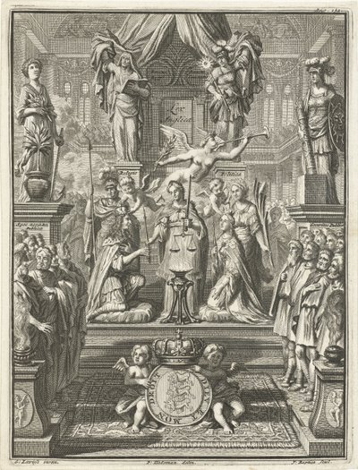 Koronacja Wilhelma III i Marii Stuart, 1689 autorstwa Jacobus Baptist