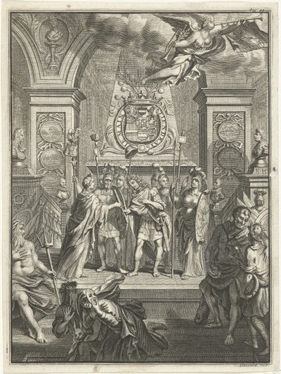 Maria Stuart przekazuje Wilhelmowi III sztab dowodzenia autorstwa Jacobus Baptist