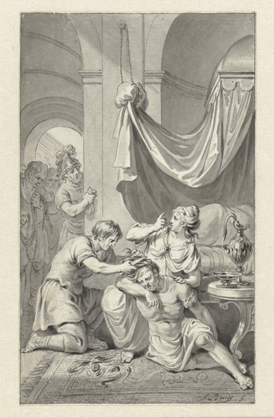 Samson i Dalila autorstwa Jacobus Buys