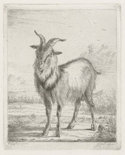 stojąca koza autorstwa Jacobus Cornelis Gaal
