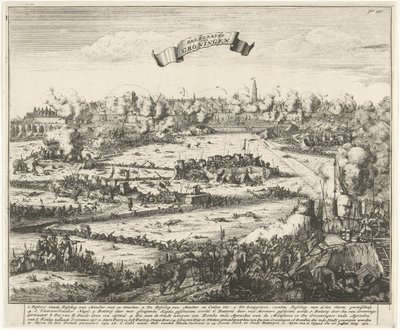 Oblężenie Groningen, 1672 Oblężenie Groningen (tytuł na obiekcie) autorstwa Jacobus Harrewijn
