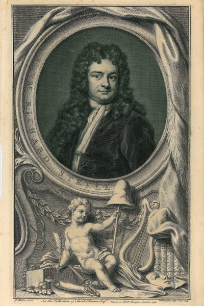 Sir Richard Steele autorstwa Jacobus Houbracken