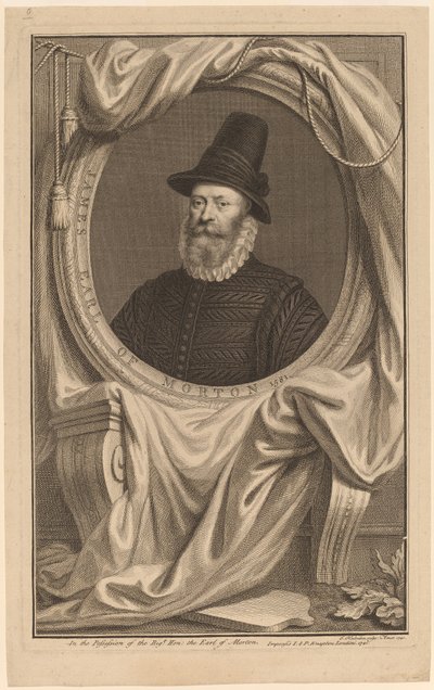 James, hrabia Morton autorstwa Jacobus Houbraken