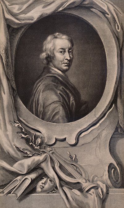 John Dryden, angielski poeta i dramaturg, c1743 1894 autorstwa Jacobus Houbraken