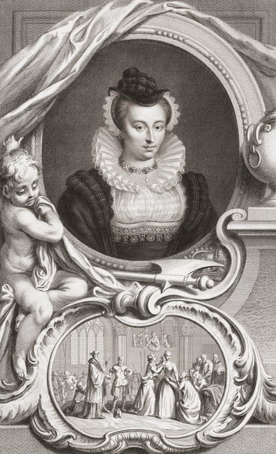 Maryja, Królowa Szkotów autorstwa Jacobus Houbraken