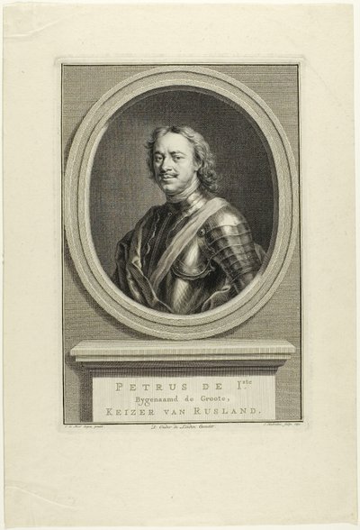 Piotr I z Rosji autorstwa Jacobus Houbraken