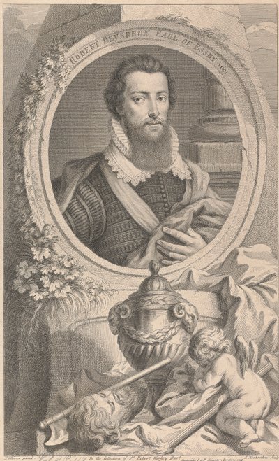Robert Devareux, 2.hrabia Essex autorstwa Jacobus Houbraken
