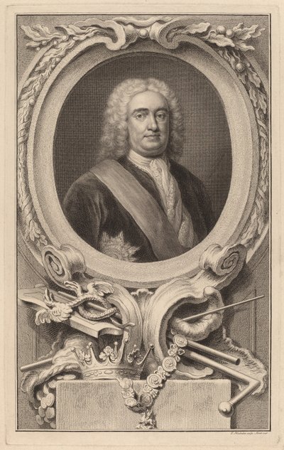 Robert Walpole, 1. hrabia Orford autorstwa Jacobus Houbraken after Arthur Pond