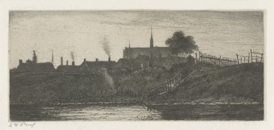 Widok na miasto autorstwa Jacobus Ludovicus Cornet