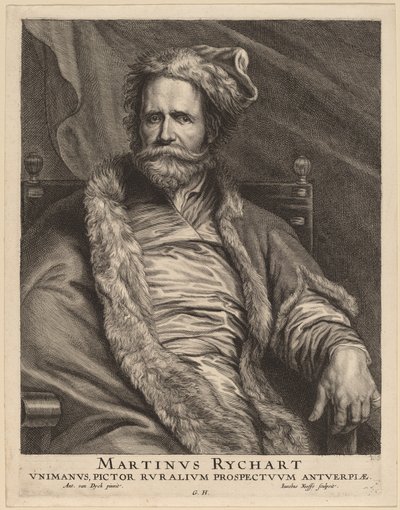 Martin Rijckaert autorstwa Jacobus Neeffs, after Sir Anthony van Dyck