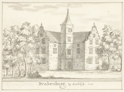 Zamek Drakenburg niedaleko Soestdijk autorstwa Jacobus Stellingwerff