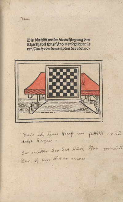 Księga Szachowa, 1483. autorstwa Jacobus de Cessolis