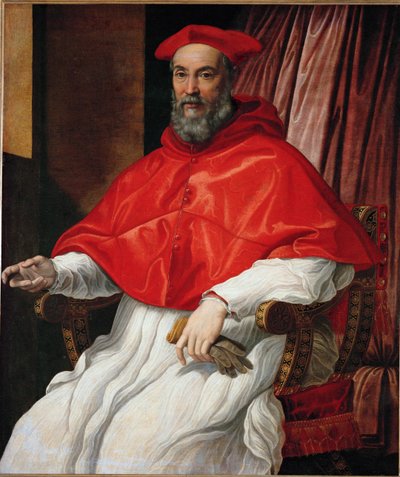 Portret kardynała ... (obraz na płótnie) autorstwa Jacopino del Conte