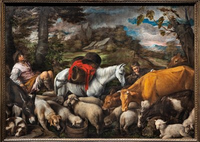 Duszpasterska (biały koń) autorstwa Jacopo (1510 92) Bassano