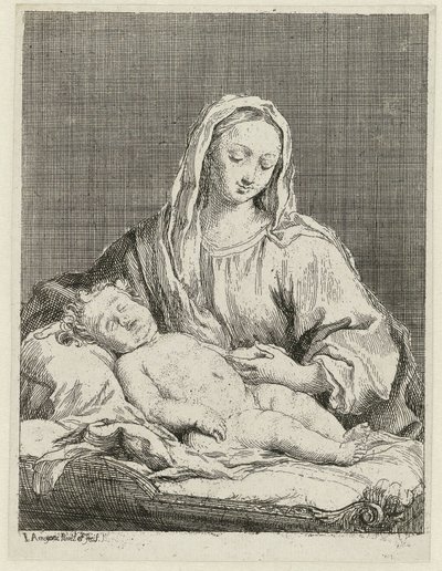 Maryja z dzieckiem autorstwa Jacopo Amigoni