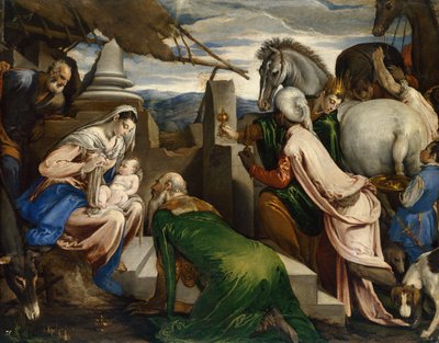 Adoracja Trzech Króli autorstwa Jacopo Bassano