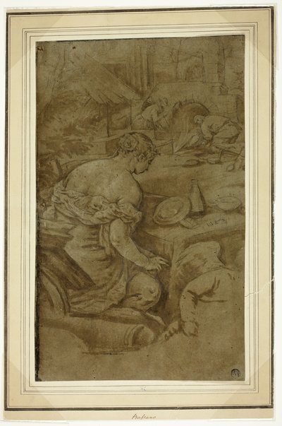 Alegoria ognia (Wenus w kuźni Wulkana) autorstwa Jacopo Bassano