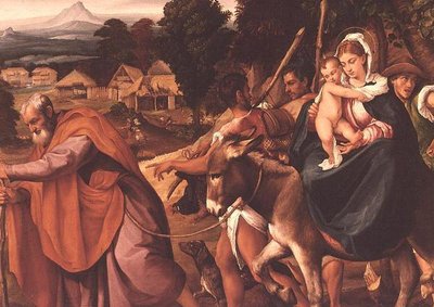 Ucieczka do Egiptu autorstwa Jacopo Bassano