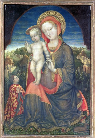 Madonna Pokory adorowana przez Leonello d