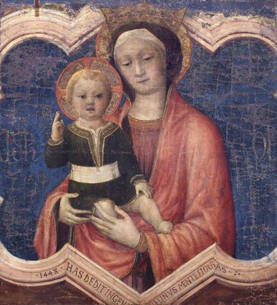 Dziewica z Dzieciątkiem, 1448. autorstwa Jacopo Bellini