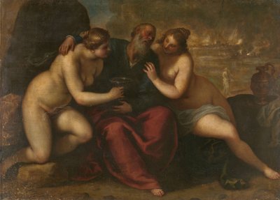 Lot i jego córki autorstwa Jacopo Palma (il Giovane)