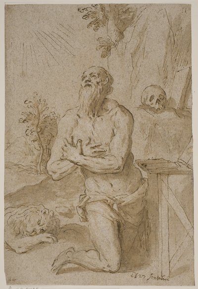Św. Hieronim na pustyni autorstwa Jacopo Palma