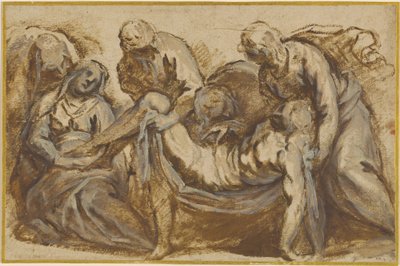 Chrystus zaniesiony do grobu autorstwa Jacopo Palma il Giovane
