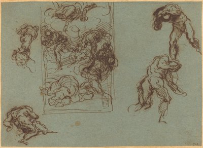 Badania figur autorstwa Jacopo Palma il Giovane