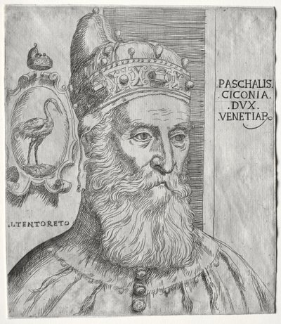 Portret Pasquale Cicogna, doża Wenecji. autorstwa Jacopo Palma il Giovane