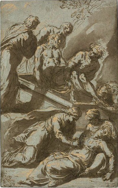 Złożenie do grobu Chrystusa autorstwa Jacopo Palma il Giovane