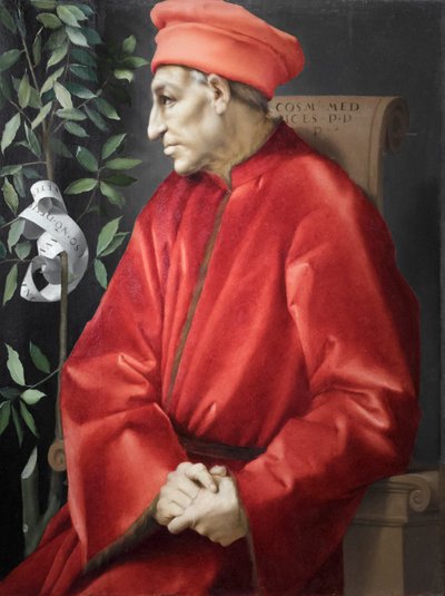 Portret Cosimo Starszego de Medici autorstwa Jacopo Pontormo