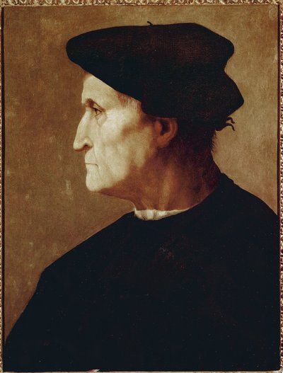 Portret profilowy Francesco da Castiglione autorstwa Jacopo Pontormo