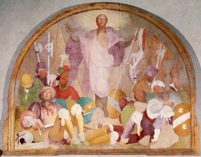 Zmartwychwstanie - Fresk autorstwa Jacopo Pontormo
