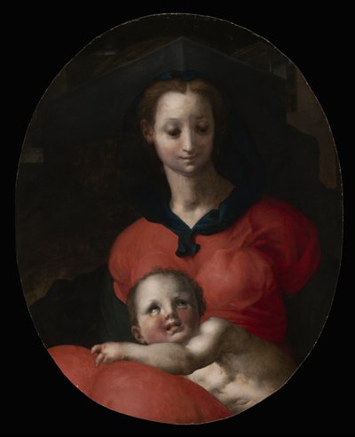 Matka Boska z Dzieciątkiem, znana jako Madonna del Libro, ok. 1545-46 autorstwa Jacopo Pontormo