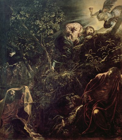 Chrystus w ogrodzie Getsemane autorstwa Jacopo Robusti Tintoretto