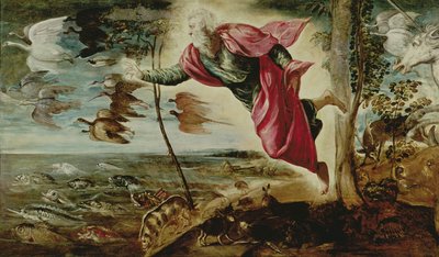 Stworzenie zwierząt autorstwa Jacopo Robusti Tintoretto