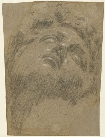 Giuliano dei Medici wg Michała Anioła, ok. 1550 (kreda na papierze) autorstwa Jacopo Robusti Tintoretto