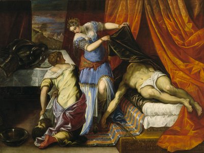 Judyta i Holofernes, ok. 1577 (olej na płótnie) autorstwa Jacopo Robusti Tintoretto