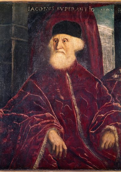 Portret prokuratora Jacopo Soranzo (malarstwo, ok. 1550) autorstwa Jacopo Robusti Tintoretto