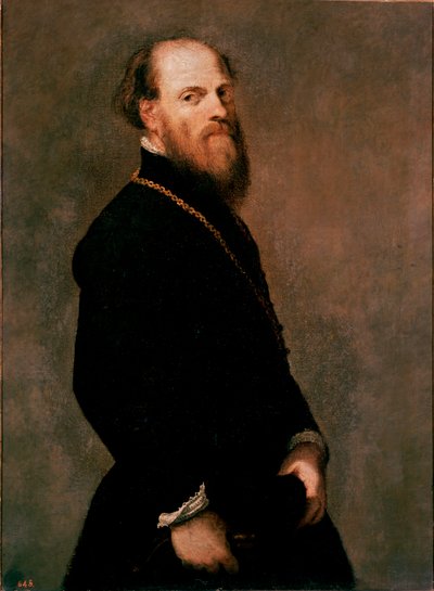Portret dżentelmena w złotym łańcuchu Obraz Jacopo Robustiego dit Tintoretto autorstwa Jacopo Robusti Tintoretto