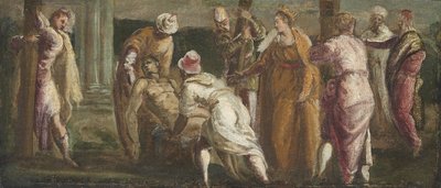 Święta Helena Testująca Prawdziwy Krzyż, ok.1545 autorstwa Jacopo Robusti Tintoretto